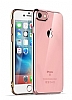 iPhone 7 / 8 Gold Kenarl effaf Silikon Klf - Resim: 1