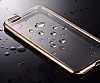 iPhone 7 / 8 Gold Kenarl effaf Silikon Klf - Resim: 3