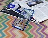 LG G4 Mavi Kenarl effaf Silikon Klf - Resim: 1