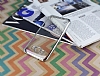 Samsung Galaxy E7 Silver Kenarl effaf Silikon Klf - Resim: 1