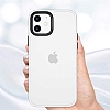 Eiroo Contrast iPhone 13 Pro Max Yeil Silikon Klf - Resim: 5