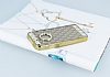 Eiroo Dashy iPhone SE / 5 / 5S Gold Tal effaf Silikon Klf - Resim: 2