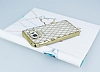 Eiroo Dashy Samsung Galaxy Note 5 Gold Tal effaf Silikon Klf - Resim: 2