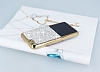 Eiroo Duxal iPhone 6 Plus / 6S Plus Gold Kenarl Tal Siyah Silikon Klf - Resim: 2