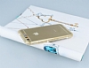 Eiroo Edges Glow iPhone 6 / 6S Fla Sensrl Tal effaf Gold Silikon Klf - Resim: 3