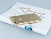 Eiroo Edges Glow iPhone 6 Plus / 6S Plus Fla Sensrl Tal effaf Gold Silikon Klf - Resim: 2