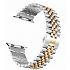 Eiroo Elegant Apple Watch Rose Gold Metal Kordon 42 44 45 49 mm - Resim: 1
