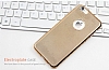 Eiroo Flashy iPhone 6 / 6S Metalik Gold Silikon Klf - Resim: 2