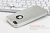 Eiroo Flashy iPhone SE / 5 / 5S Metalik Silver Silikon Klf - Resim: 1