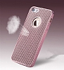 Eiroo Flashy iPhone SE / 5 / 5S Metalik Silver Silikon Klf - Resim: 2