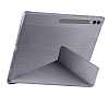 Eiroo Fold Samsung Galaxy Tab S9 / Tab S9 FE Kalemlikli Standl Gri Klf - Resim: 2