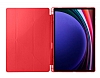 Eiroo Fold Samsung Galaxy Tab S9 / Tab S9 FE Kalemlikli Standl Krmz Klf - Resim: 2