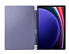Eiroo Fold Samsung Galaxy Tab S9 / Tab S9 FE Kalemlikli Standl Mor Klf - Resim: 1
