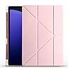 Eiroo Fold Samsung Galaxy Tab S9 / Tab S9 FE Kalemlikli Standl Pembe Klf - Resim: 1