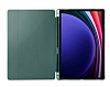 Eiroo Fold Samsung Galaxy Tab S9 / Tab S9 FE Kalemlikli Standl Yeil Klf - Resim: 2