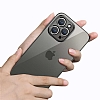 Eiroo Gbox iPhone 13 Kamera Korumal Silver Mat Silikon Klf - Resim: 1