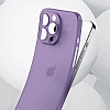 Eiroo Ghost Thin iPhone 14 Pro Max Ultra nce effaf Beyaz Rubber Klf - Resim: 4