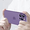 Eiroo Ghost Thin iPhone 14 Pro Max Ultra nce effaf Beyaz Rubber Klf - Resim: 9