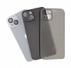 Eiroo Ghost Thin iPhone 14 Pro Max Ultra nce effaf Beyaz Rubber Klf - Resim: 1