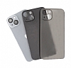 Eiroo Ghost Thin iPhone 14 Pro Ultra nce effaf Beyaz Rubber Klf - Resim: 1