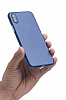 Eiroo Ghost Thin iPhone X / XS Ultra nce Lacivert Rubber Klf - Resim: 3