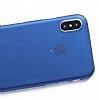 Eiroo Ghost Thin iPhone X / XS Ultra nce Lacivert Rubber Klf - Resim: 2