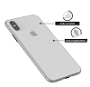 Eiroo Ghost Thin iPhone XS Max Ultra nce effaf Beyaz Rubber Klf - Resim: 1