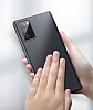 Eiroo Ghost Thin Samsung Galaxy Note 20 Sper nce Siyah Rubber Klf - Resim: 3