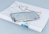 Eiroo Glace iPhone 6 / 6S Silver Tal Kenarl effaf Silikon Klf - Resim: 1