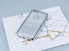 Eiroo Glace iPhone 6 / 6S Silver Tal Kenarl effaf Silikon Klf - Resim: 2