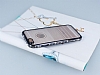 Eiroo Glace iPhone 6 Plus / 6S Plus Siyah Tal Kenarl effaf Silikon Klf - Resim: 2