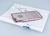 Eiroo Glace iPhone 6 Plus / 6S Plus Rose Gold Tal Kenarl effaf Silikon Klf - Resim: 2