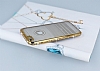 Eiroo Glace iPhone 6 Plus / 6S Plus Gold Tal Kenarl effaf Silikon Klf - Resim: 2