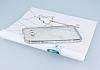 Eiroo Glace Samsung Galaxy A8 Silver Tal Kenarl effaf Silikon Klf - Resim: 2