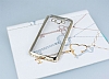 Eiroo Glace Samsung Galaxy Grand Prime / Prime Plus Gold Tal Kenarl effaf Silikon Klf - Resim: 1