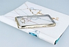 Eiroo Glace Samsung Galaxy Grand Prime / Prime Plus Gold Tal Kenarl effaf Silikon Klf - Resim: 2