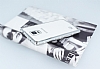 Eiroo Glace Samsung Galaxy Note 4 Tal Silver Kenarl effaf Silikon Klf - Resim: 1