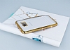 Eiroo Glace Samsung Galaxy Note 5 Gold Tal Kenarl effaf Silikon Klf - Resim: 2