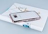 Eiroo Glace Samsung Galaxy Note 5 Rose Gold Tal Kenarl effaf Silikon Klf - Resim: 1