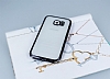 Eiroo Glace Samsung i9800 Siyah Galaxy S6 Tal Kenarl effaf Silikon Klf - Resim: 1