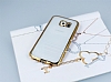 Eiroo Glace Samsung i9800 Galaxy S6 Gold Tal Kenarl effaf Silikon Klf - Resim: 2