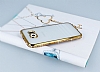 Eiroo Glace Samsung i9800 Galaxy S6 Gold Tal Kenarl effaf Silikon Klf - Resim: 1