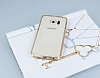 Eiroo Glow Samsung Galaxy S6 Edge Tal effaf Gold Silikon Klf - Resim: 2