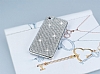 Eiroo Glows iPhone SE / 5 /5S Tal Silver Rubber Klf - Resim: 1