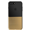 Eiroo Half Glare iPhone 7 Plus / 8 Plus Gold Silikon Klf - Resim: 1