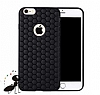 Eiroo Honeycomb iPhone 6 / 6S Siyah Silikon Klf - Resim: 1