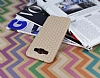 Eiroo Honeycomb Samsung Galaxy A8 Krem Silikon Klf - Resim: 2
