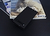 HTC 10 Gizli Mknatsl Yan Kapakl Siyah Deri Klf - Resim: 1
