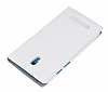 HTC Desire 500 Gizli Mknatsl Pencereli Beyaz Deri Klf - Resim: 1