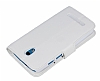 Eiroo HTC Desire 500 Standl Czdanl Beyaz Deri Klf - Resim: 5